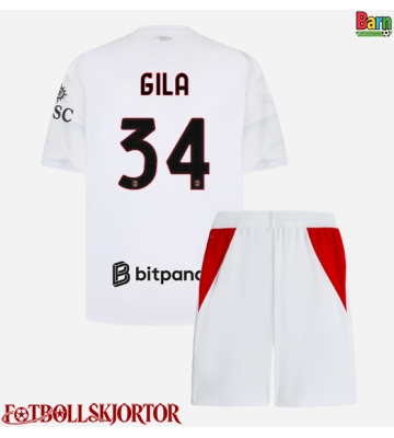 AC Milan Mario Gila #34 Borta Kläder Barn 2026-27 Kortärmad (+ Korta byxor)